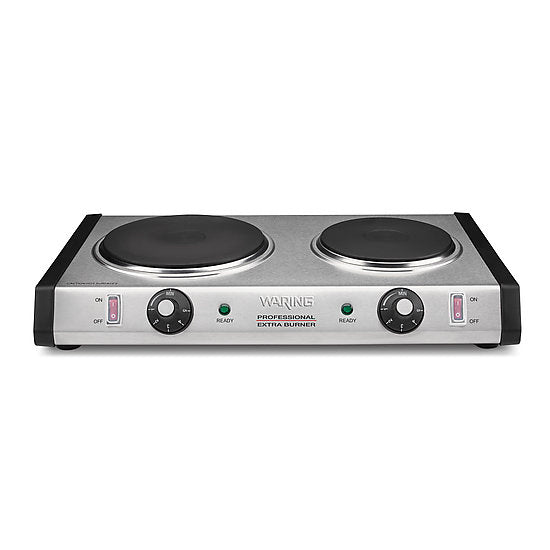 Waring | Commercial Cast-Iron Double Burner, 120v - ChefEquipment.com