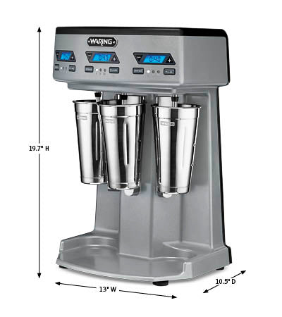 Waring | Heavy-Duty Triple-Spindle Drink Mixer w/ Timer - ChefEquipment.com