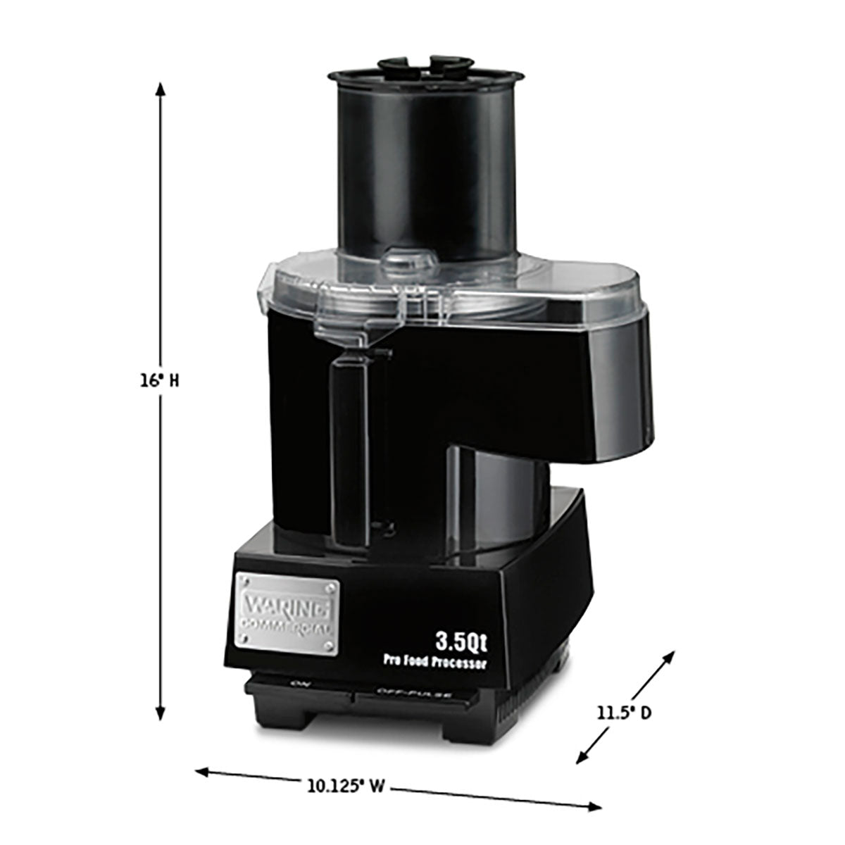 Waring | 3.5 qt Combination Bowl Cutter Mixer & Continuous-Feed Food Processor w/ Liquilock - ChefEquipment.com