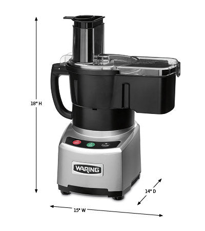 Waring | 4 qt Combination Bowl Cutter Mixer & Continuous-Feed Food Processor w/ Liquilock - ChefEquipment.com