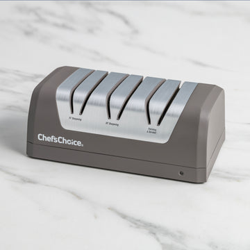 Chef'sChoice | Model DC 1520 Rechargeable Electric Knife Sharpener, 3 Stages, 15 and 20 Degree Edges, Grey, 120V