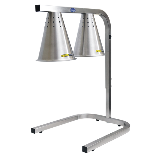 Globe | Chefmate Food Warming Lamp, Double, Aluminum, 500 W - ChefEquipment.com