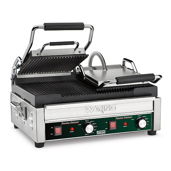 Waring | Double Italian-Style Panini Supremo Grill - 240v - ChefEquipment.com