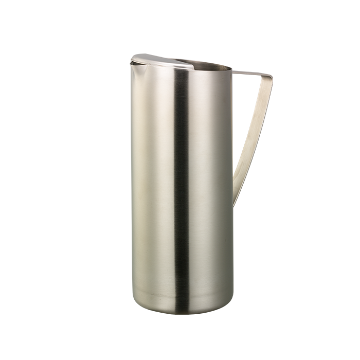 Service Ideas | Pichet mince avec pare-glace, 1,9 L, acier inoxydable/brossé