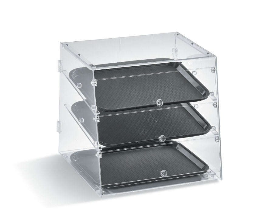 Vollrath | Knock Down Bakery Case, 3 Shelf, Front and Rear Doors, Acrylic - ChefEquipment.com