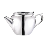 Browne® Stainless Steel Teapots Stackable w/ Strainers, 32 oz - 515153