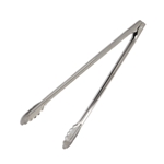 Browne® Stainless Steel Scalloped Utility Tongs, 12" - 4512