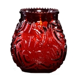 LeoLight® Venetian Lowboy Candles, Red (12/CS) - 432RD