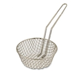 Browne® Nickel-plated Culinary Basket, 1/2" Coarse Mesh, 10" DIA x 4-3/4"H - 79734