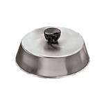 American Metalcraft® Basting Cover w/ Black Knob, Stainless Steel, 7.5” - BA740S