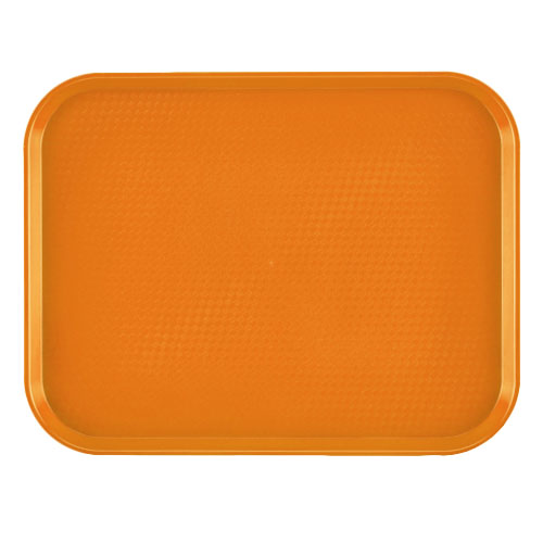 Cambro® Camtray® Rectangular Fast Food Tray, Orange, 14" x 18" - 1418FF166