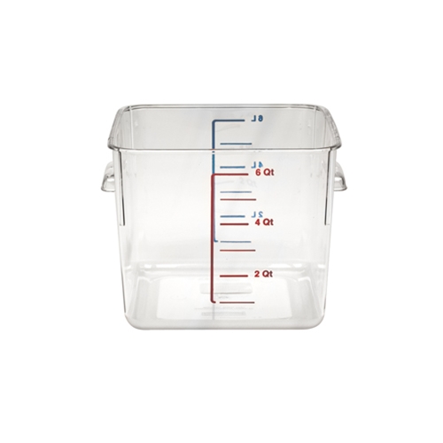 Rubbermaid 6 Quart Square Storage Container, Clear