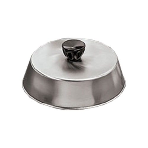 American Metalcraft® Basting Cover w/ Black Knob, Stainless Steel, 7.5” - BA740S