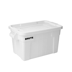 Rubbermaid FG9S3100WHT BRUTE 20 Gallon White NSF Tote with Lid