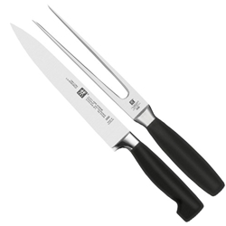 ZWILLING J.A. Henckels Four Star 2-pc Carving Knife & Fork Set