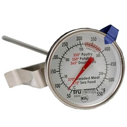 TruTemp Freezer/Refrigerator Thermometer, Stainless Steel